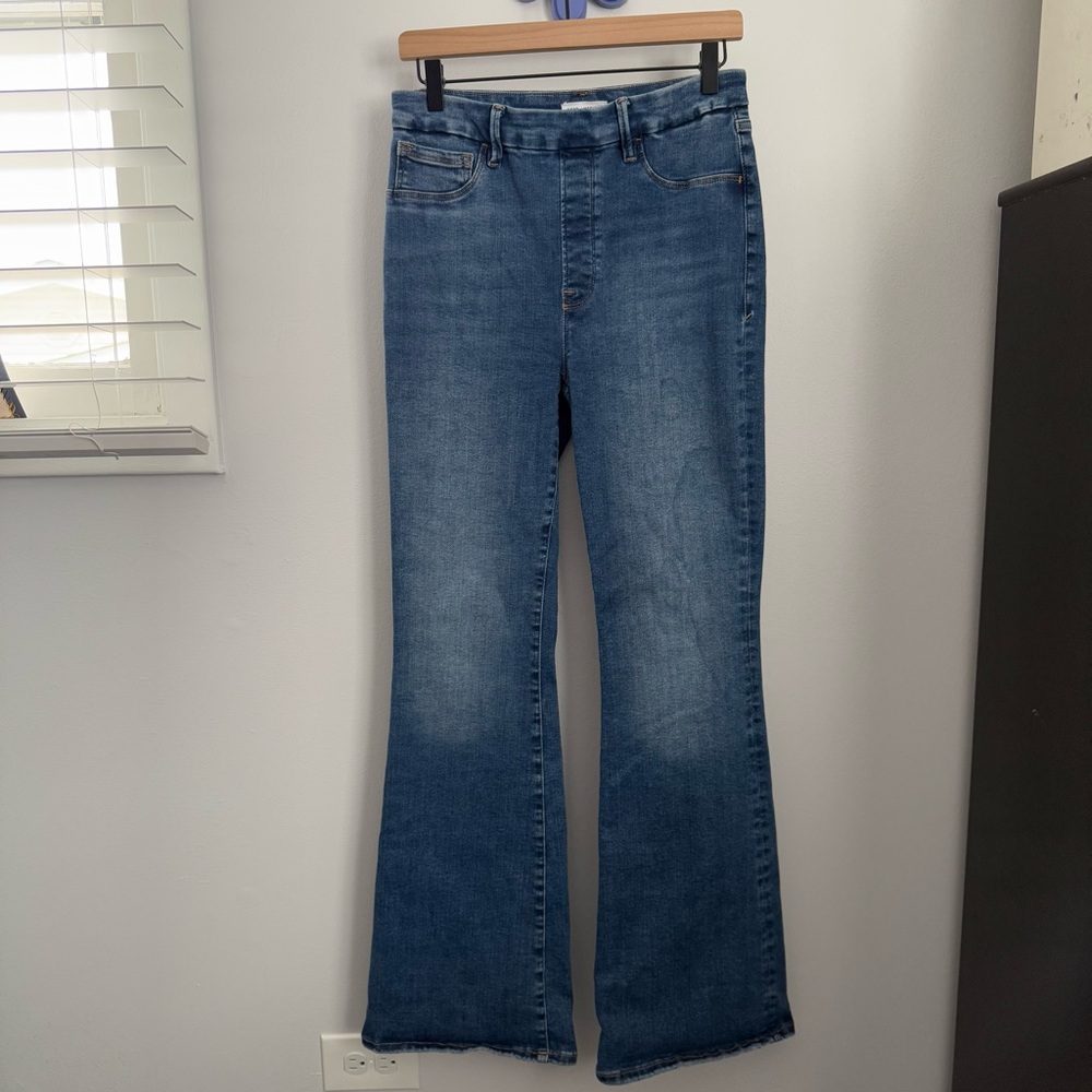 Good American Blue Flare Jeans